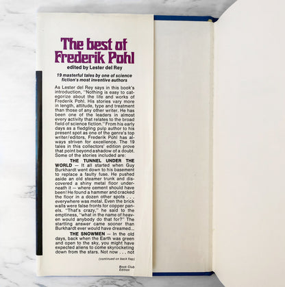 The Best of Frederik Pohl edited by Lester del Rey [BOOK CLUB FIRST EDITION] 1975