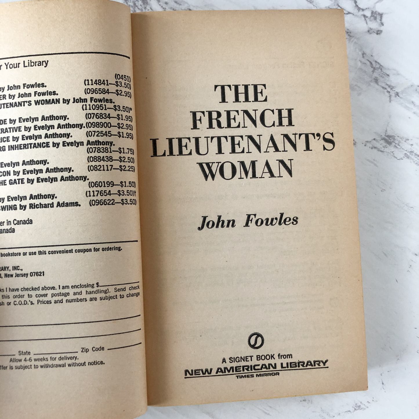 The French Lieutenant's Woman by John Fowles [1981 PAPERBACK] - Bookshop Apocalypse