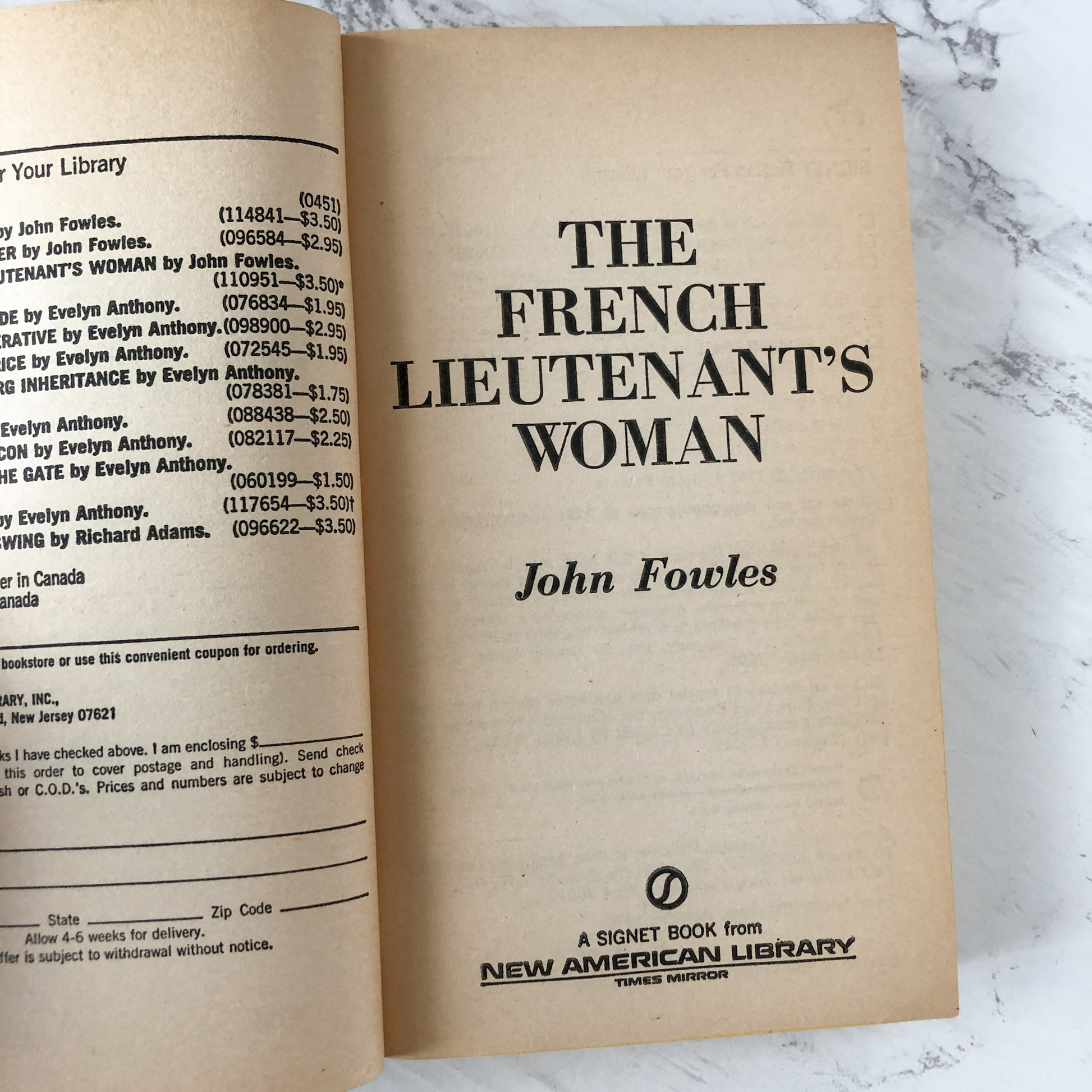 The French Lieutenant's Woman by John Fowles [1981 PAPERBACK] - Bookshop Apocalypse