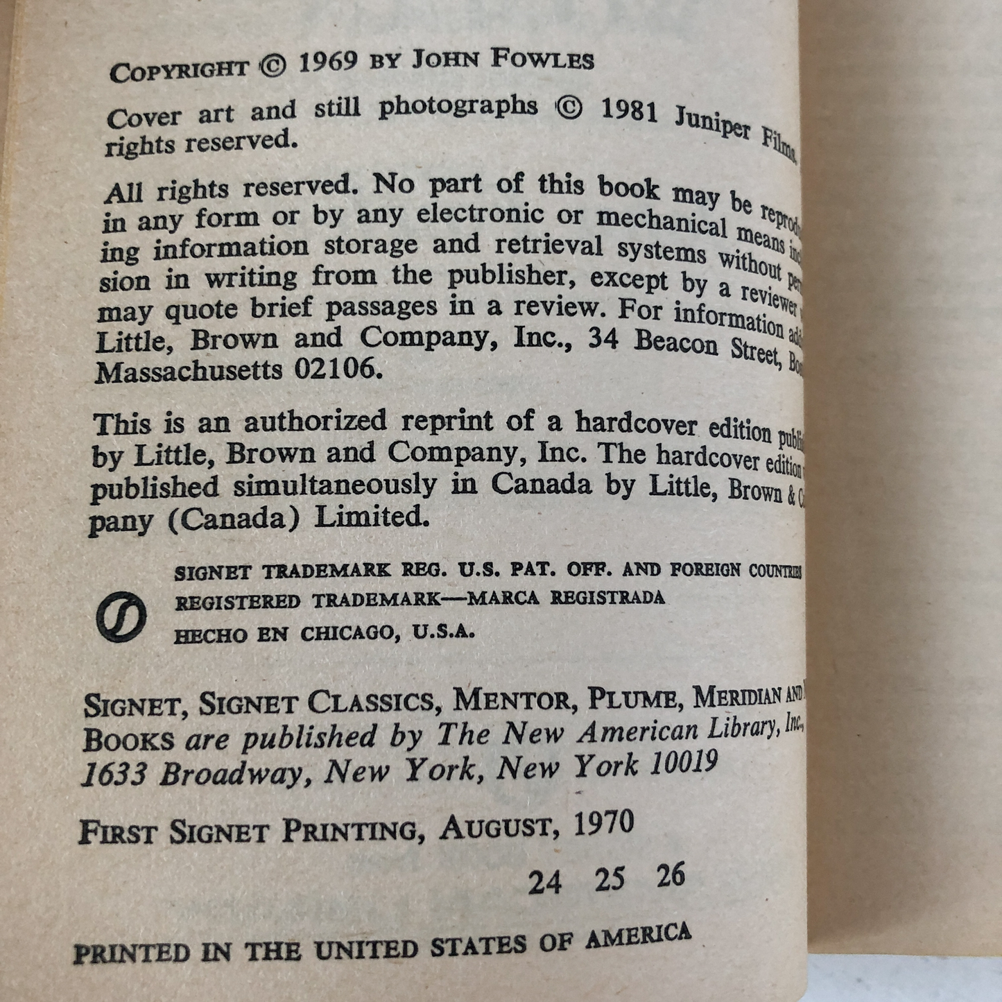 The French Lieutenant's Woman by John Fowles [1981 PAPERBACK] - Bookshop Apocalypse