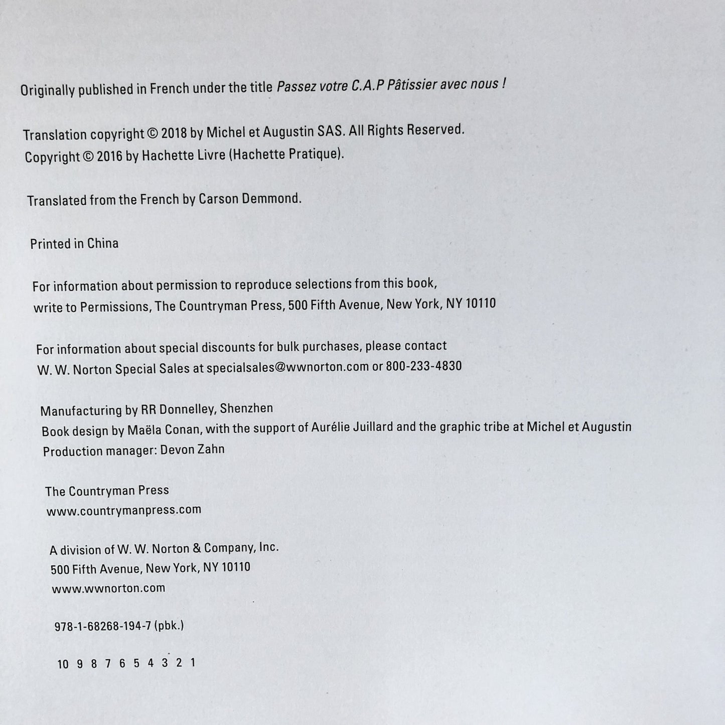 Bake Like a French Pastry Chef by Michel De Rovira & Augustin Paluel-Marmont - Bookshop Apocalypse