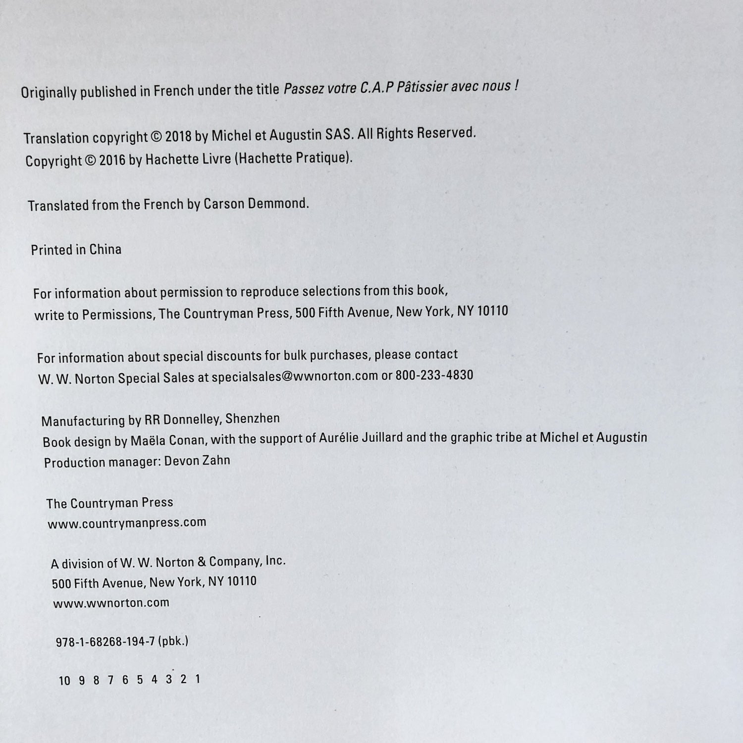 Bake Like a French Pastry Chef by Michel De Rovira & Augustin Paluel-Marmont - Bookshop Apocalypse