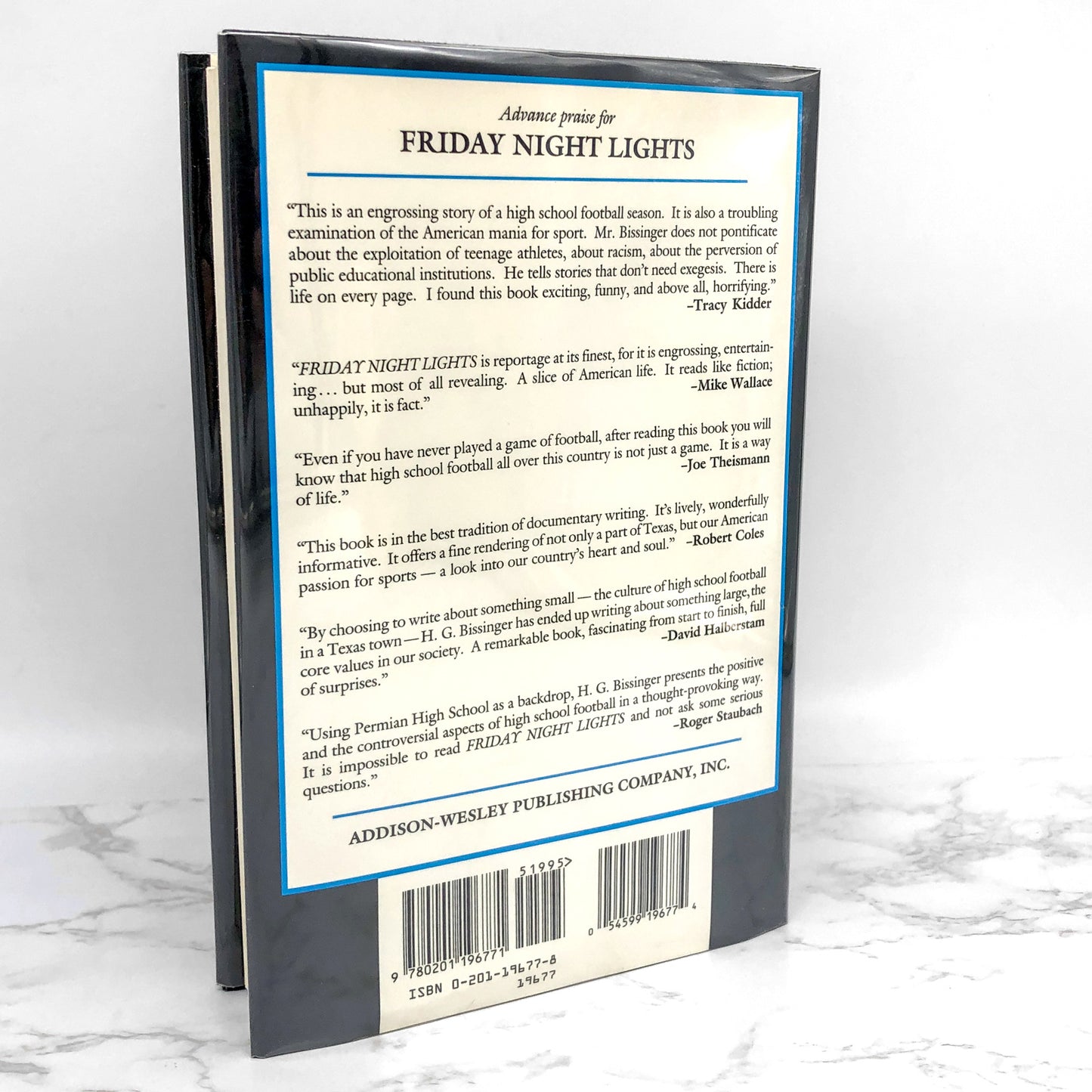 Friday Night Lights by H.G. Bissinger [FIRST EDITION • FIRST PRINTING] 1990
