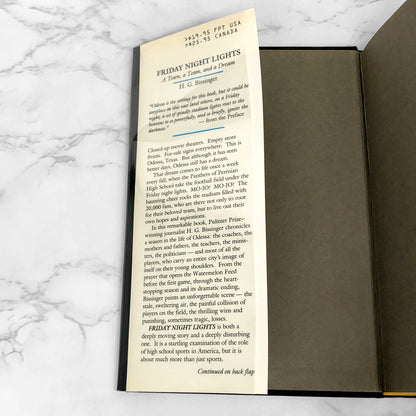 Friday Night Lights by H.G. Bissinger [FIRST EDITION • FIRST PRINTING] 1990