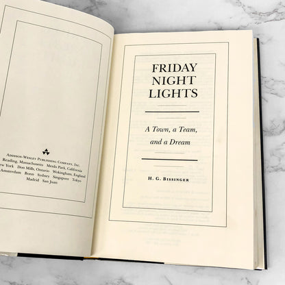 Friday Night Lights by H.G. Bissinger [FIRST EDITION • FIRST PRINTING] 1990