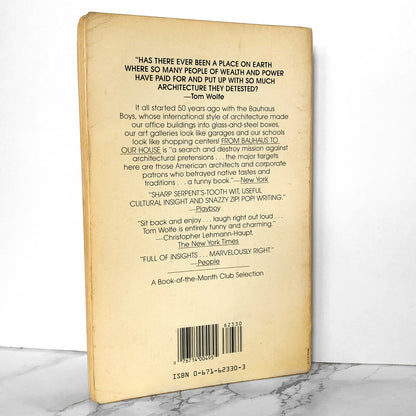 From Bauhaus to Our House by Tom Wolfe [TRADE PAPERBACK / 1986]