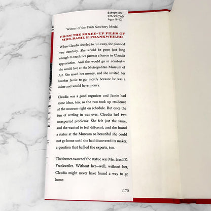 From the Mixed-Up Files of Mrs. Basil E. Frankweiler by E.L. Konigsburg [FIRST EDITION RE-PRINT] • Atheneum