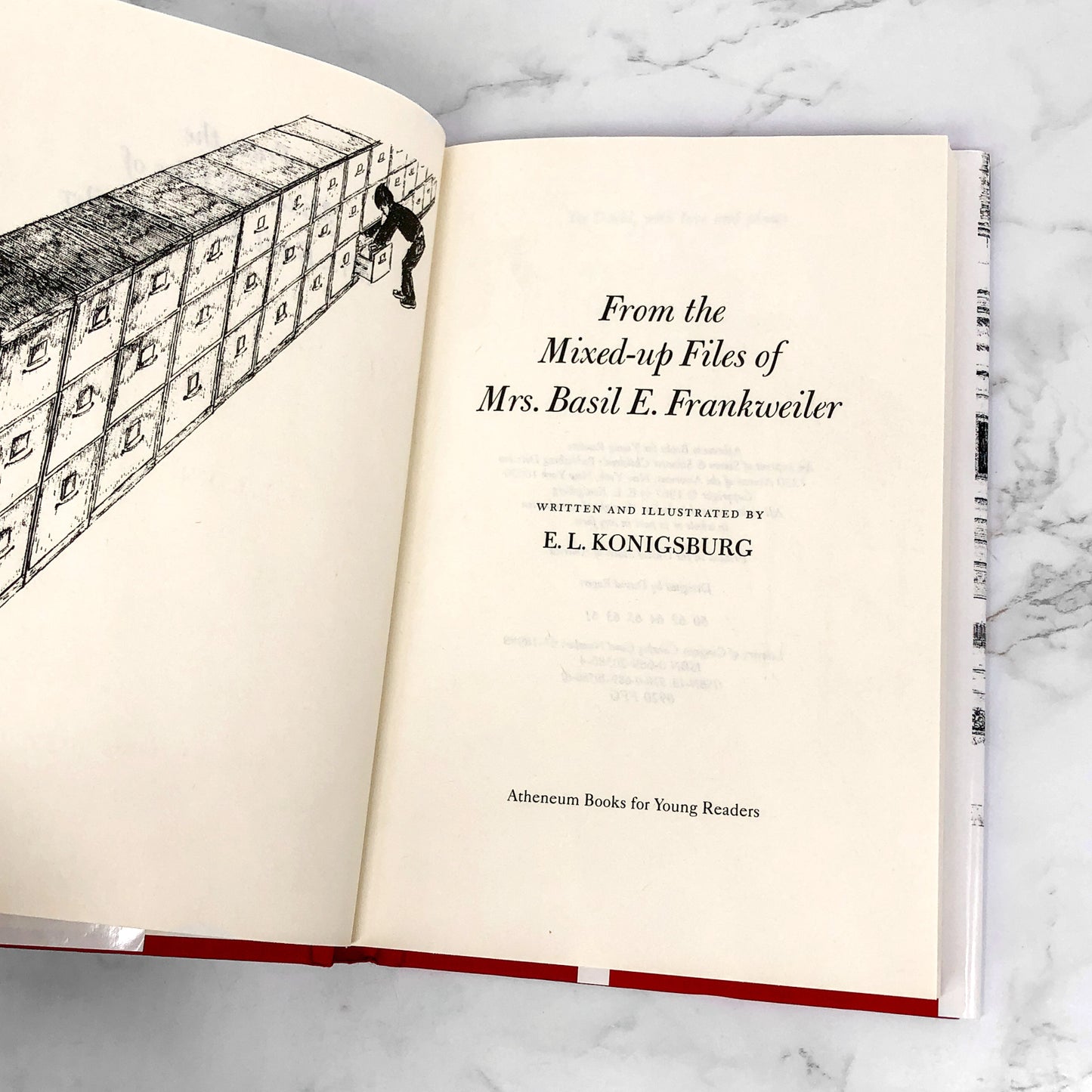 From the Mixed-Up Files of Mrs. Basil E. Frankweiler by E.L. Konigsburg [FIRST EDITION RE-PRINT] • Atheneum