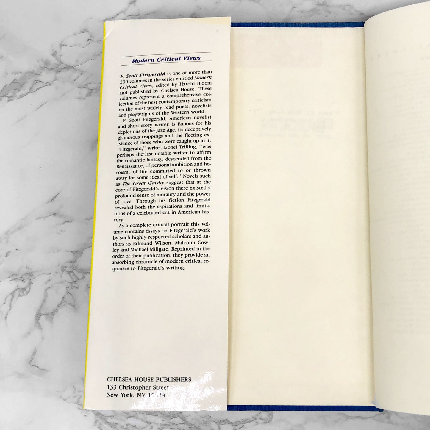 F. Scott Fitzgerald - Modern Critical Views edited by Harold Bloom [FIRST EDITION] 1985