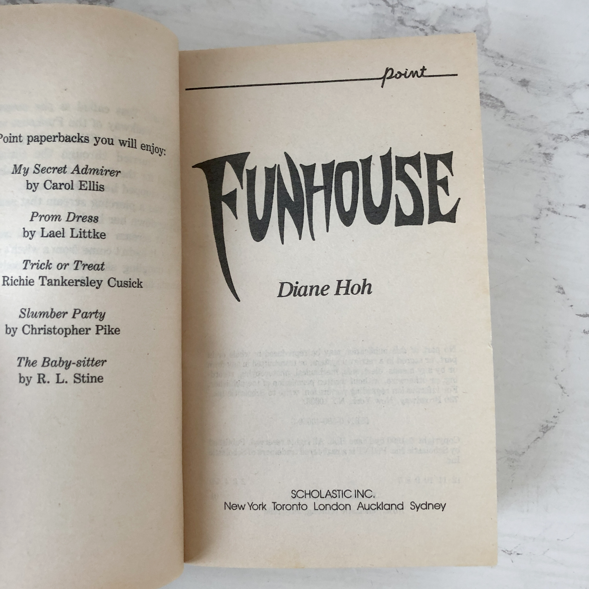 Funhouse by Diane Hoh [POINT HORROR #9] - Bookshop Apocalypse