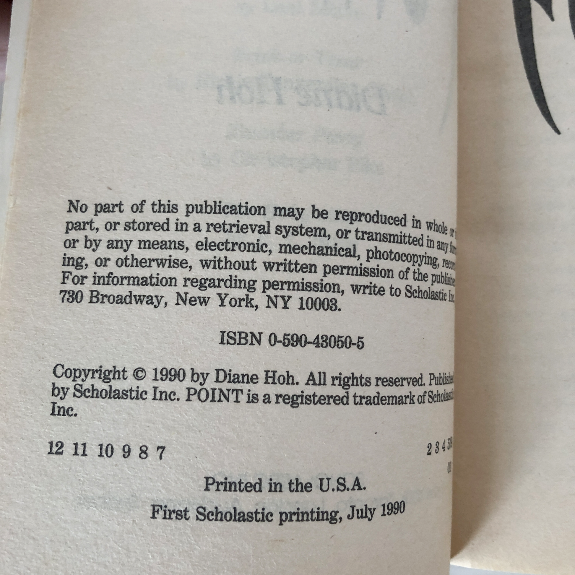Funhouse by Diane Hoh [POINT HORROR #9] - Bookshop Apocalypse