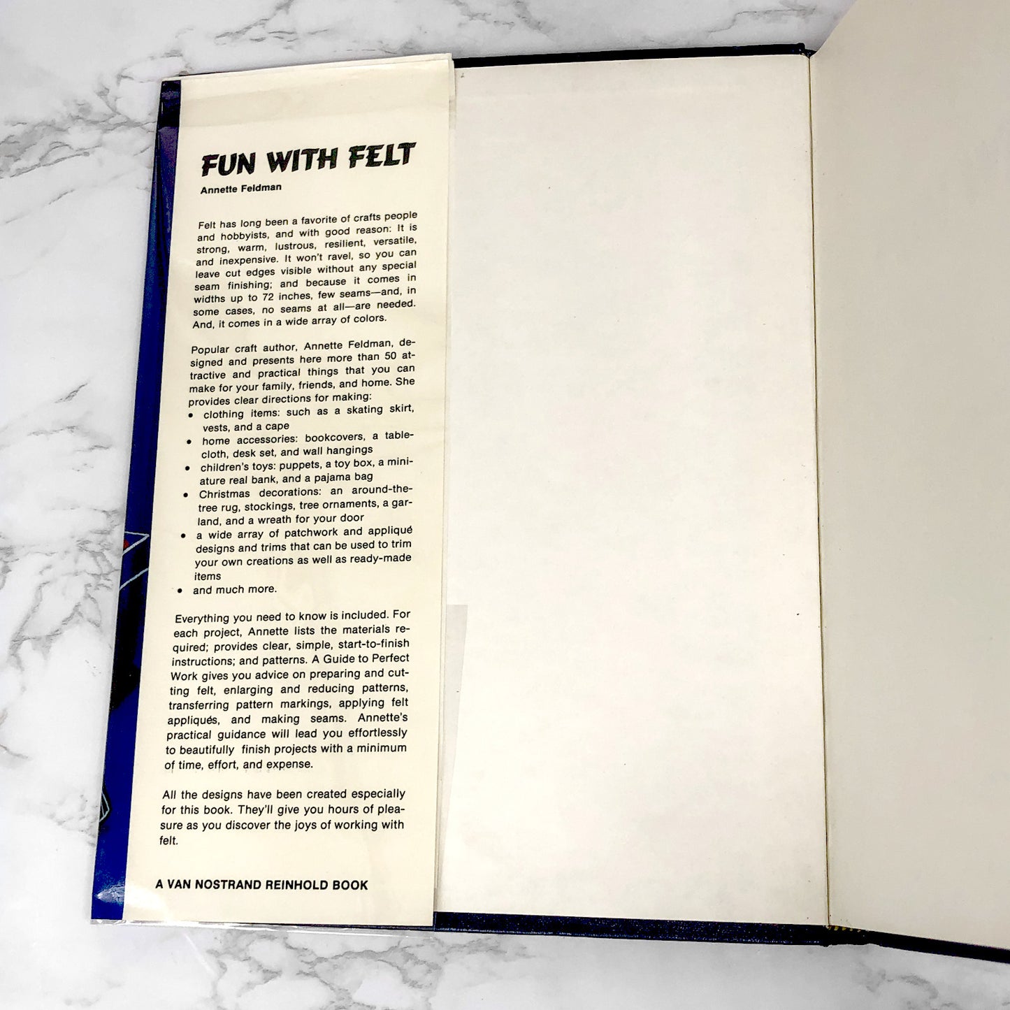 Fun with Felt by Annette Feldman [FIRST EDITION] 1980 • Van Nostrand Reinhold