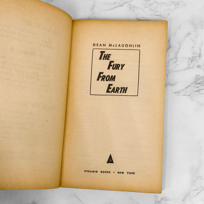 The Fury From Earth by Dean McLaughlin [FIRST EDITION PAPERBACK] 1963