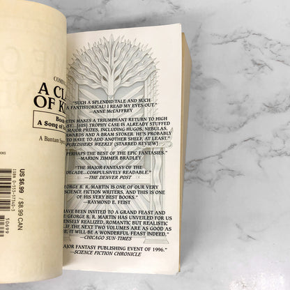 A Game of Thrones by George R.R. Martin [FIRST PAPERBACK EDITION] 1997 • See Condition