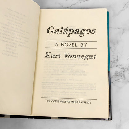 Galápagos by Kurt Vonnegut [FIRST EDITION • FIRST PRINTING] 1985