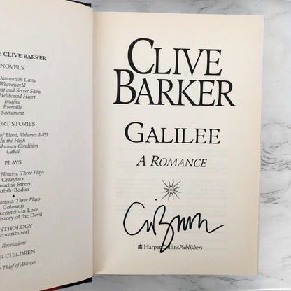 Galilee by Clive Barker SIGNED! [FIRST EDITION]