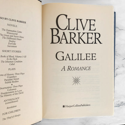 Galilee by Clive Barker [FIRST EDITION] 1998