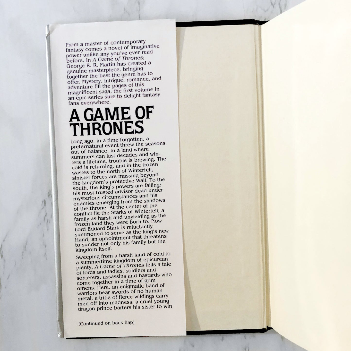 A Game of Thrones by George R.R. Martin [1996 BOOK CLUB FIRST EDITION]