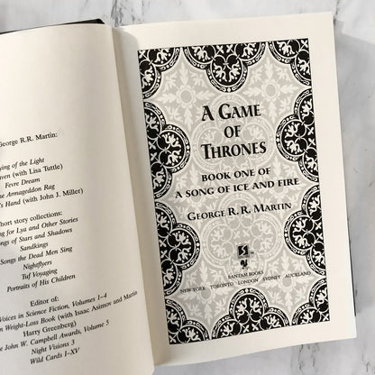 A Game of Thrones by George R.R. Martin [1996 BOOK CLUB FIRST EDITION]