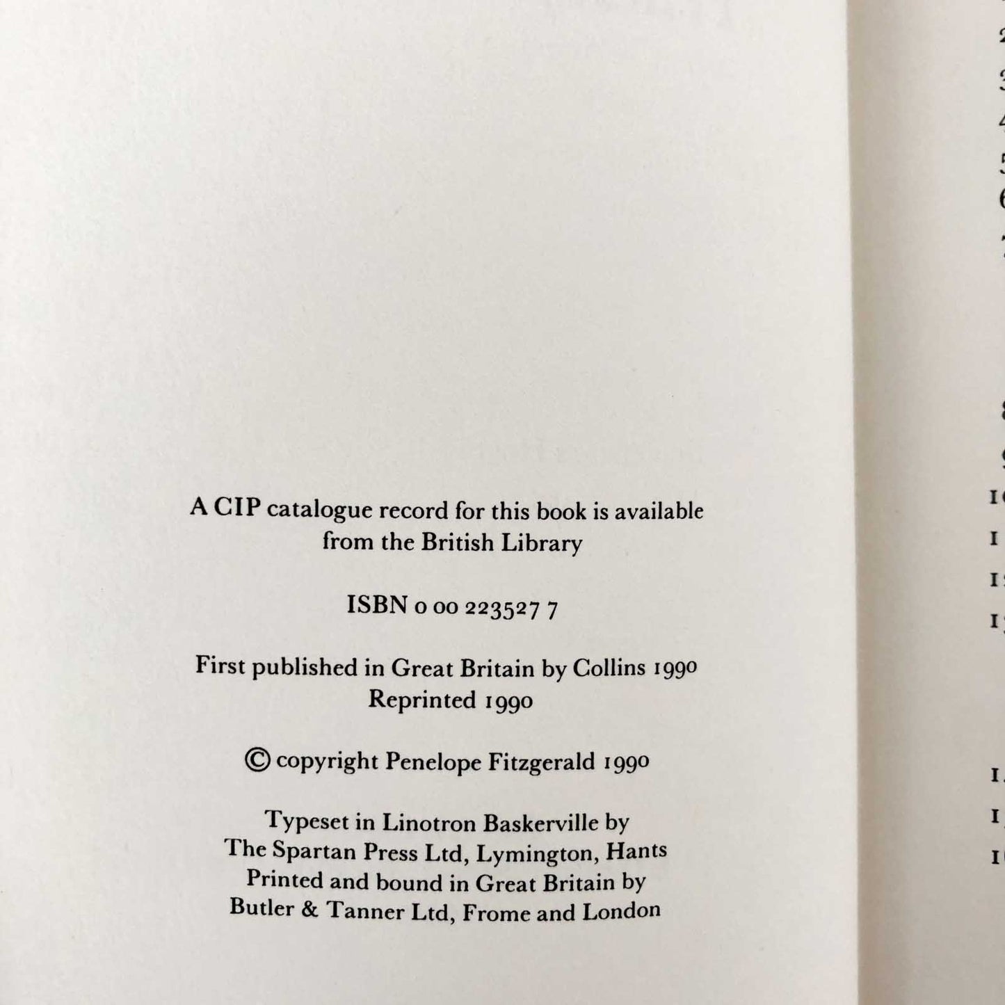 The Gate of Angels by Penelope Fitzgerald [U.K FIRST EDITION] 1990 • Collins