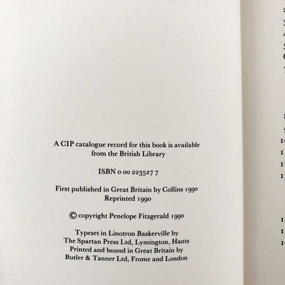 The Gate of Angels by Penelope Fitzgerald [U.K FIRST EDITION] 1990 • Collins