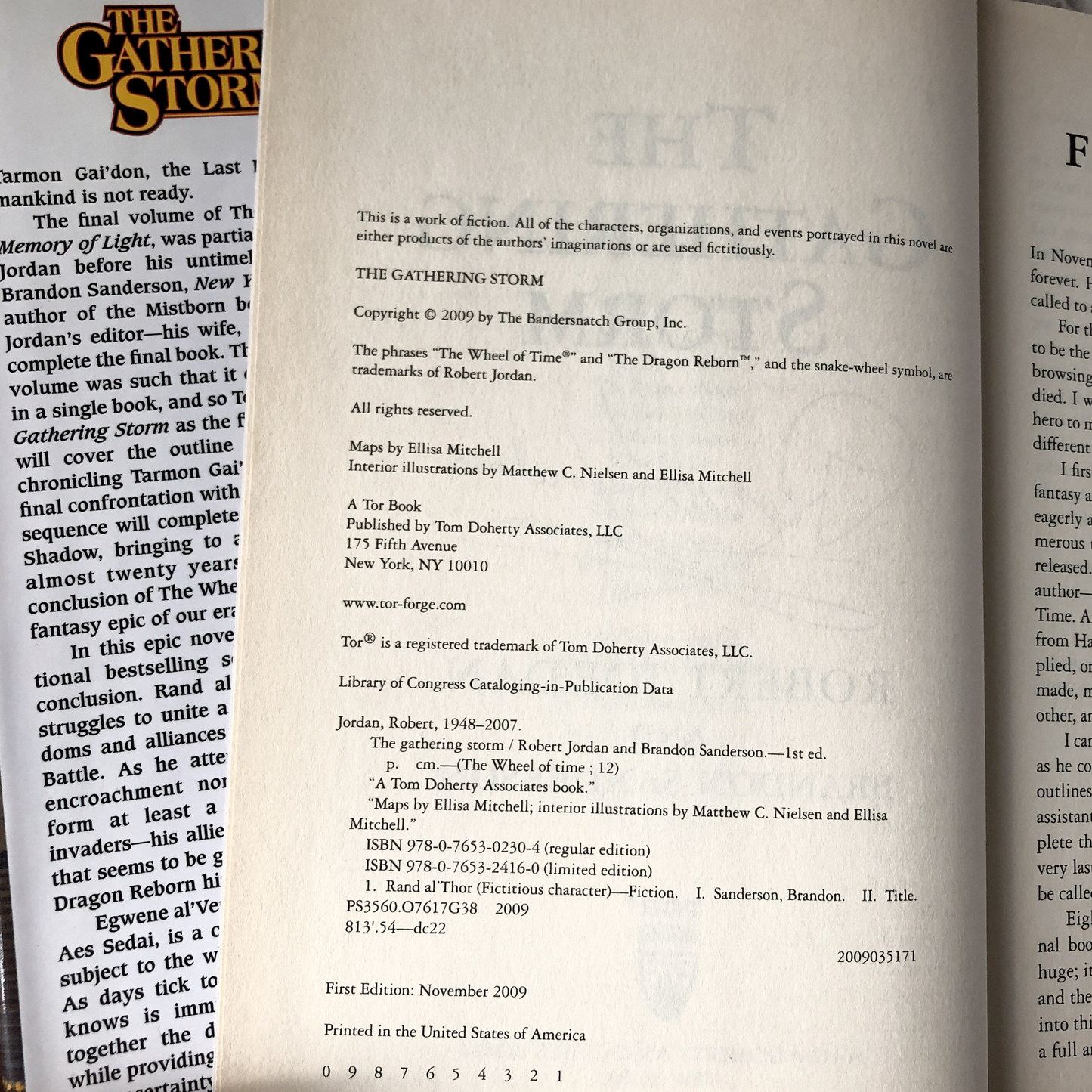 The Gathering Storm by Robert Jordan [FIRST EDITION / FIRST PRINTING] - Bookshop Apocalypse