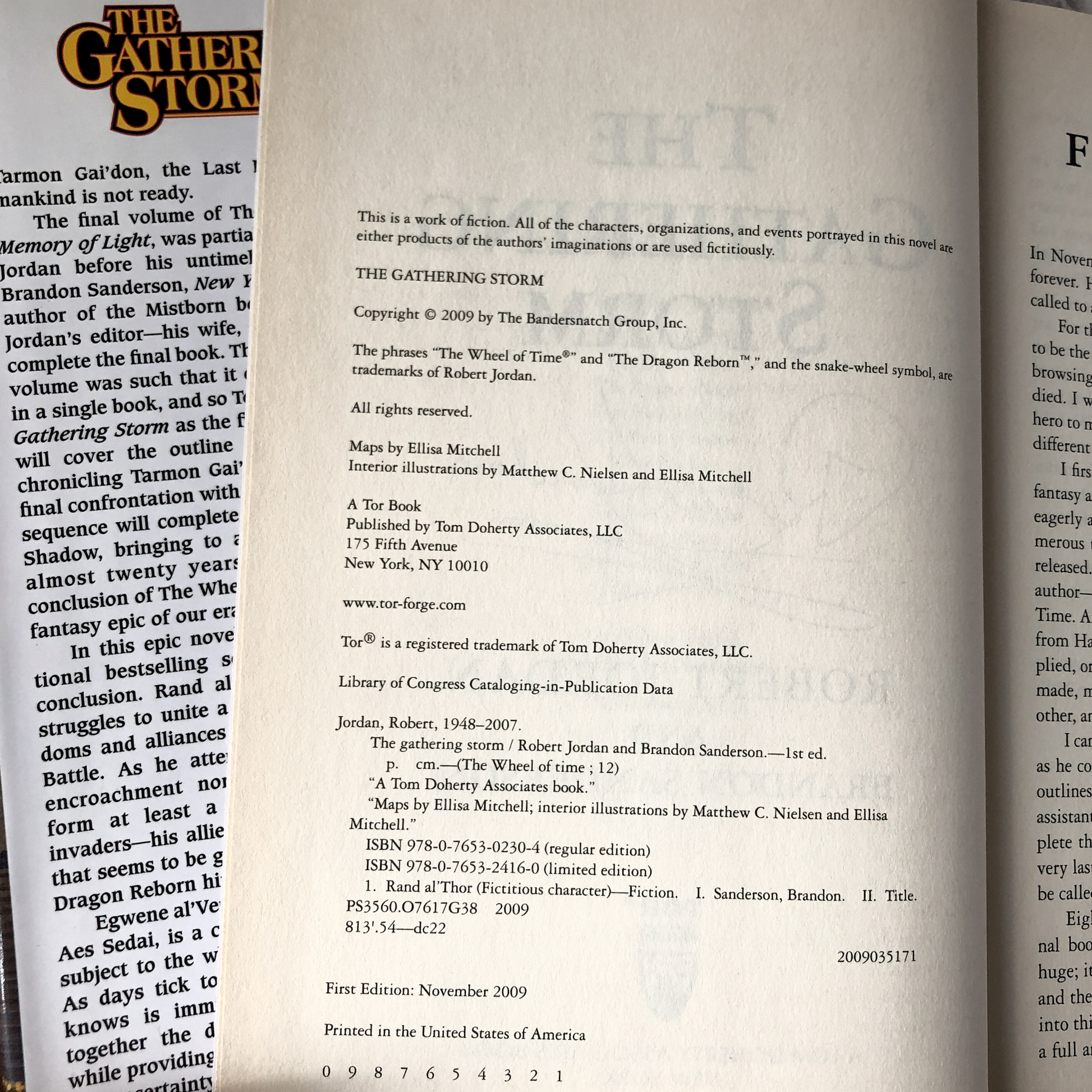 The Gathering Storm by Robert Jordan [FIRST EDITION / FIRST PRINTING] - Bookshop Apocalypse