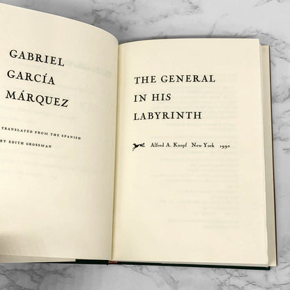 The General in His Labyrinth by Gabriel García Márquez [FIRST EDITION / FIRST PRINTING]