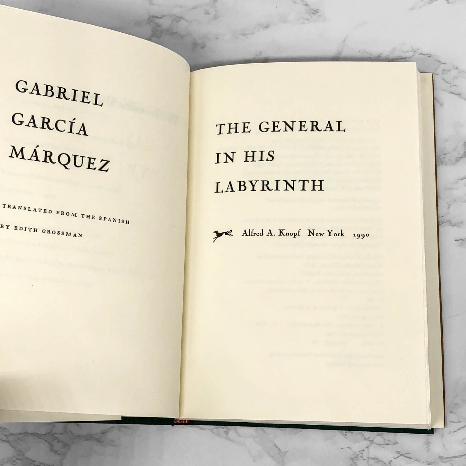 The General In His Labyrinth By Gabriel García Márquez [FIRST EDITION