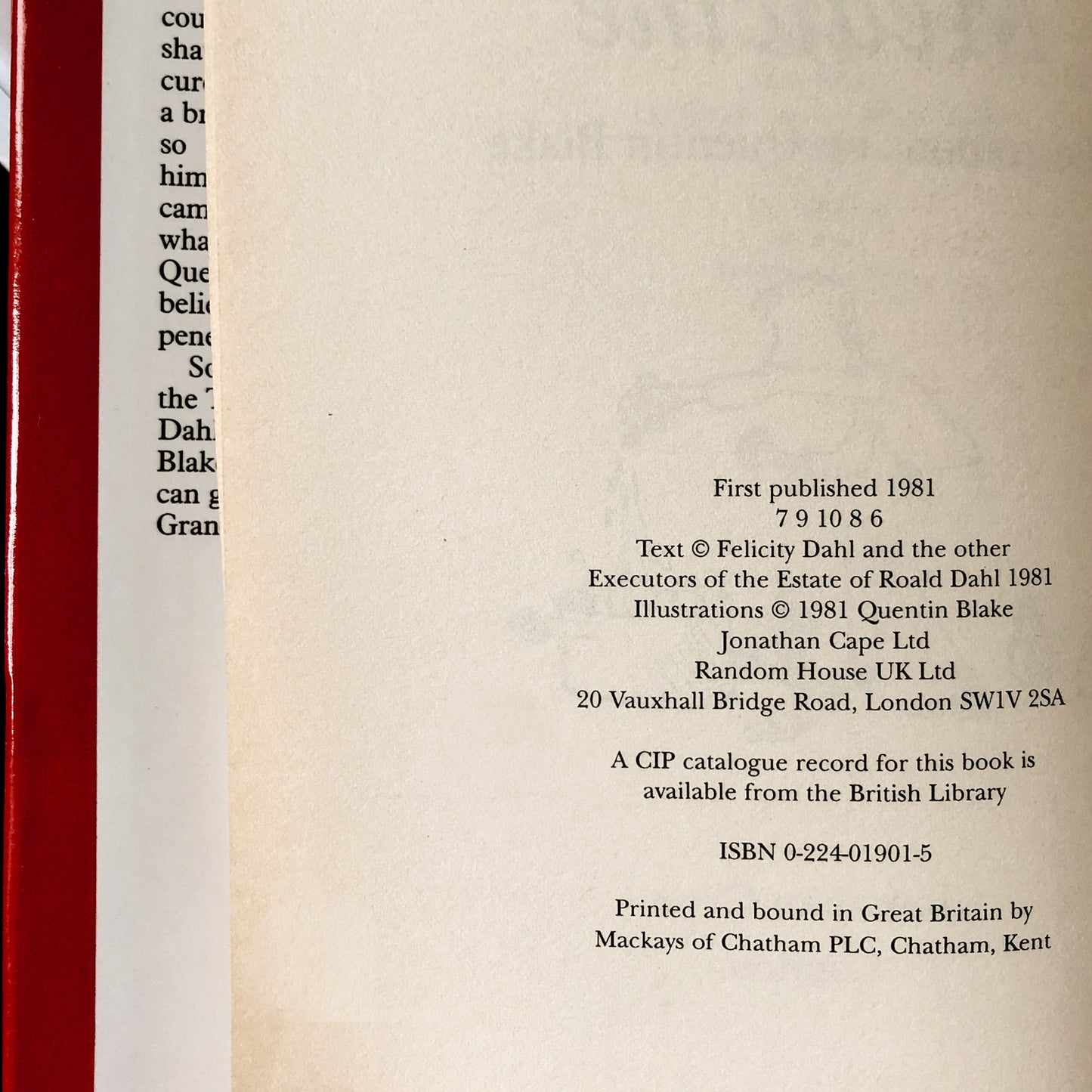 George's Marvelous Medicine by Roald Dahl [UK FIRST EDITION] - Bookshop Apocalypse