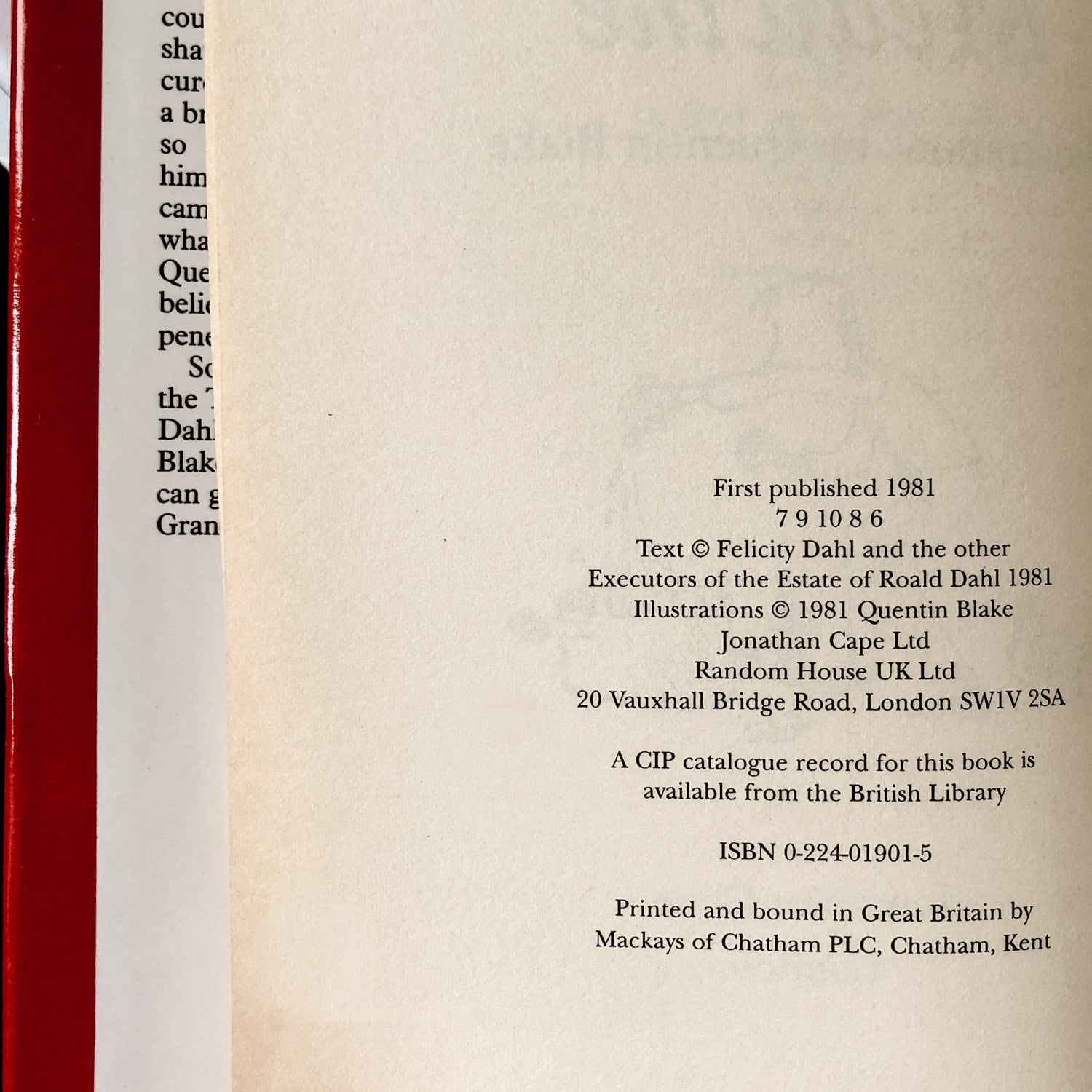 George's Marvelous Medicine by Roald Dahl [UK FIRST EDITION] - Bookshop Apocalypse