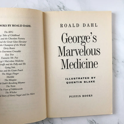 George's Marvelous Medicine by Roald Dahl [1998 TRADE PAPERBACK]