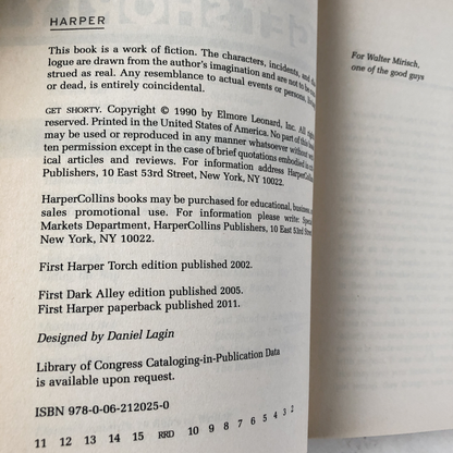 Get Shorty by Elmore Leonard [2011 TRADE PAPERBACK] - Bookshop Apocalypse