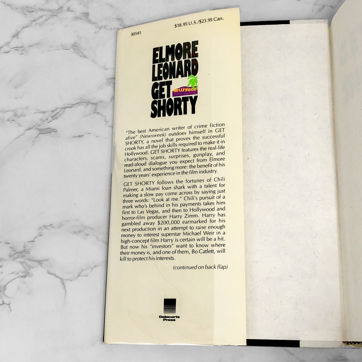 Get Shorty by Elmore Leonard [FIRST EDITION • FIRST PRINTING] 1990