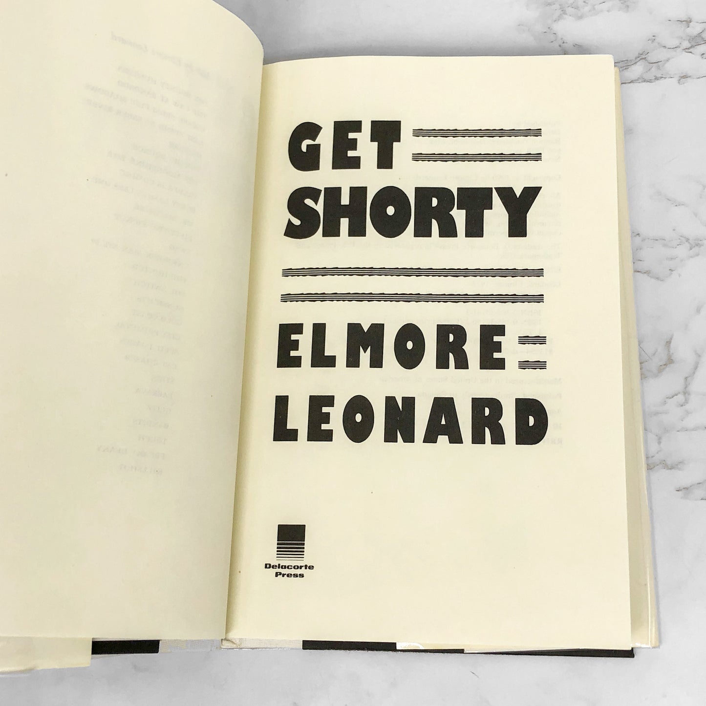 Get Shorty by Elmore Leonard [FIRST EDITION • FIRST PRINTING] 1990