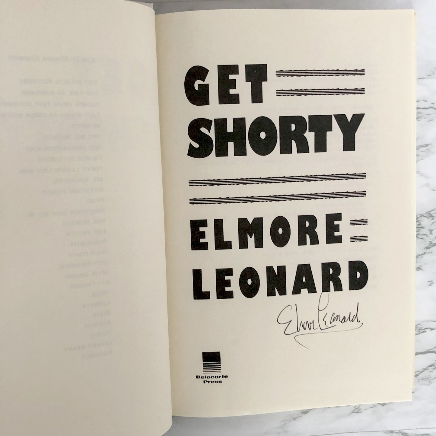 Get Shorty by Elmore Leonard SIGNED! [FIRST EDITION / FIRST PRINTING]