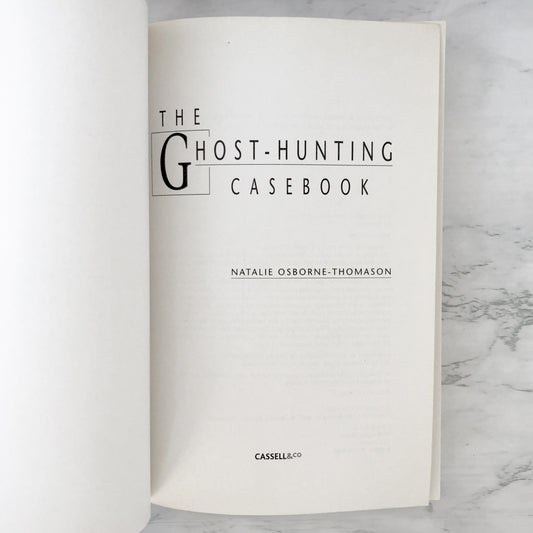 The Ghost Hunting Casebook by Natalie Osborne-Thomason [U.K. TRADE PAPERBACK] 1999
