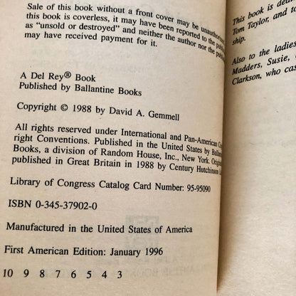 Ghost King by David Gemmell [1996 PAPERBACK]