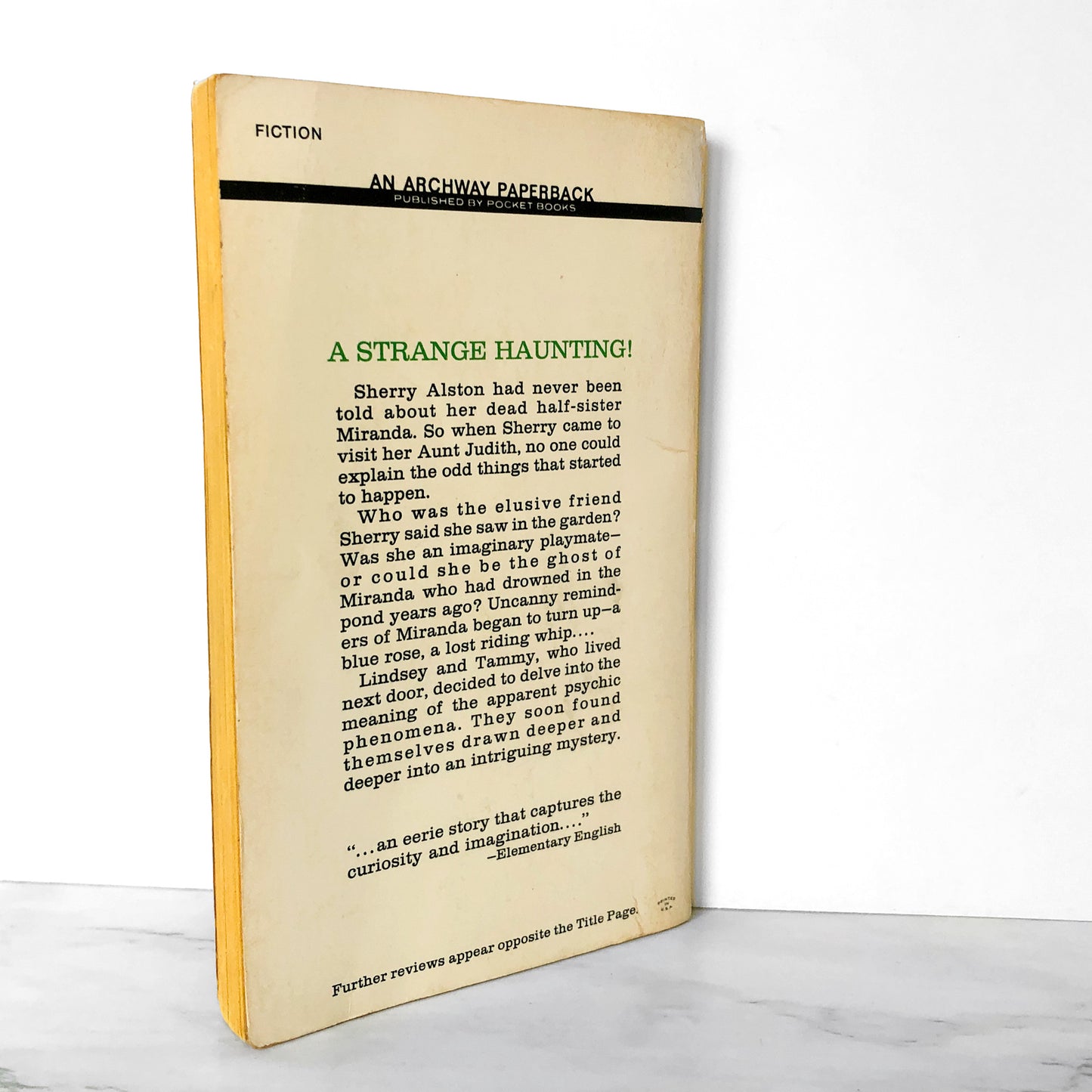 The Ghost Next Door by Wylly Folk St. John [FIRST PAPERBACK PRINTING] 1972 • Archway