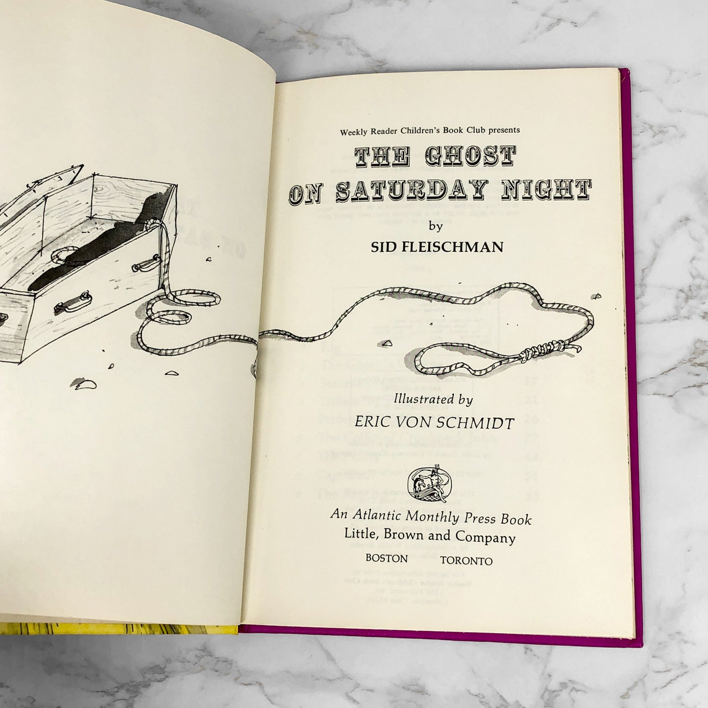 The Ghost on Saturday Night by Sid Fleischman & Eric Von Schmidt [1974 HARDCOVER]