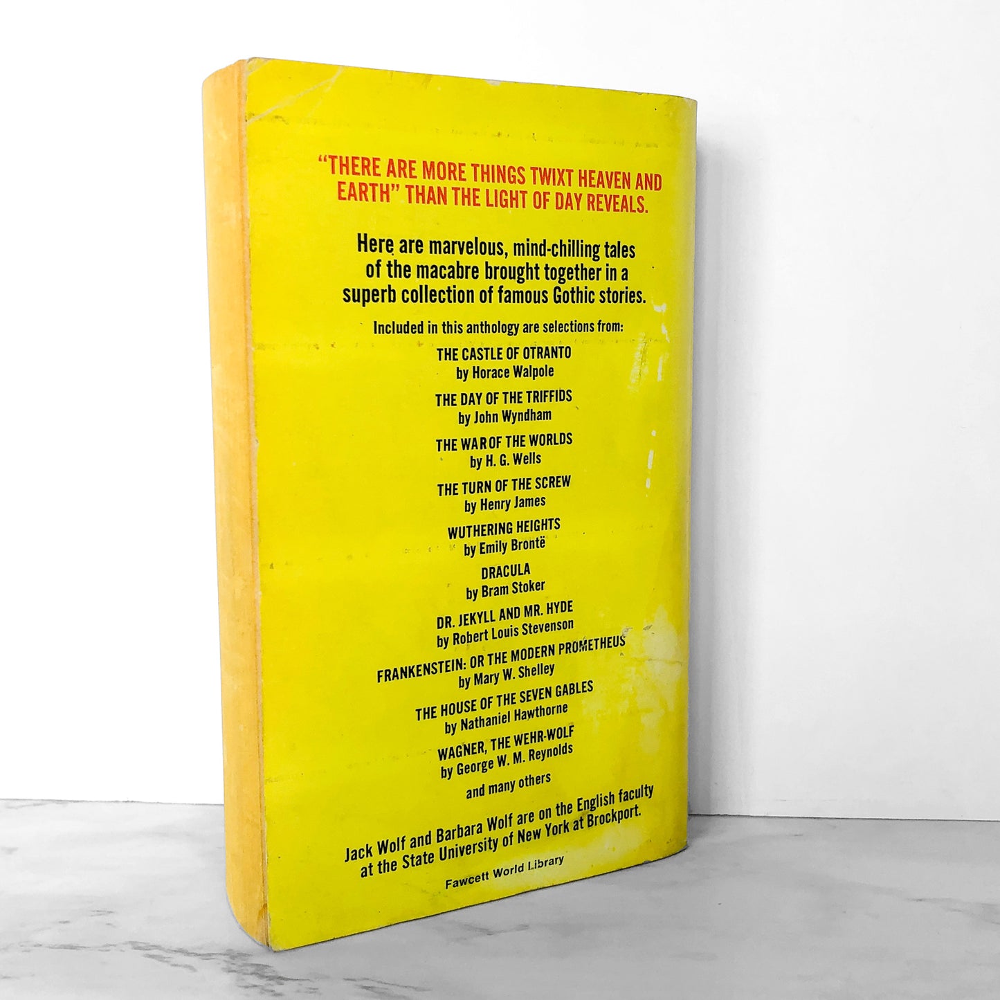 Ghosts, Castles and Victims: Tales of Gothic Horror edited by Jack & Barbara Wolf [1974 PAPERBACK]