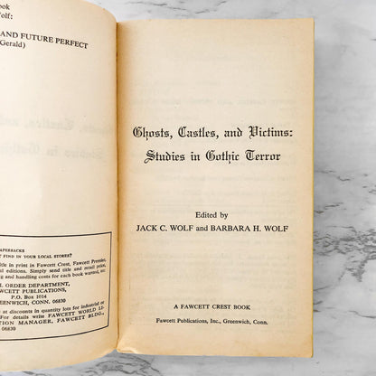 Ghosts, Castles and Victims: Tales of Gothic Horror edited by Jack & Barbara Wolf [1974 PAPERBACK]