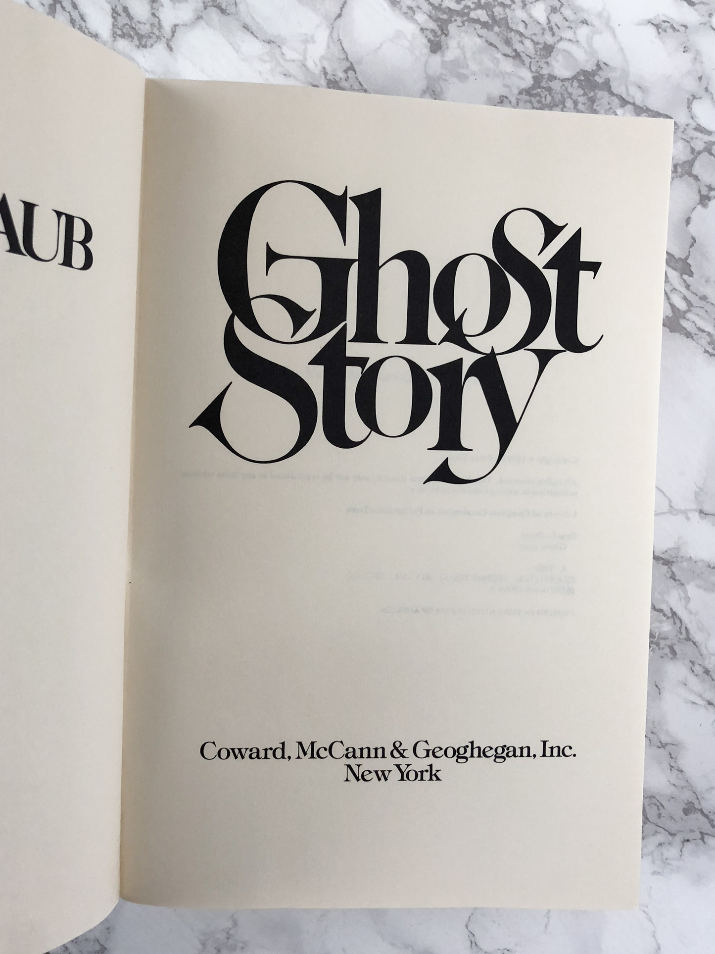 Ghost Story by Peter Straub [FIRST EDITION / 1979] - Bookshop Apocalypse