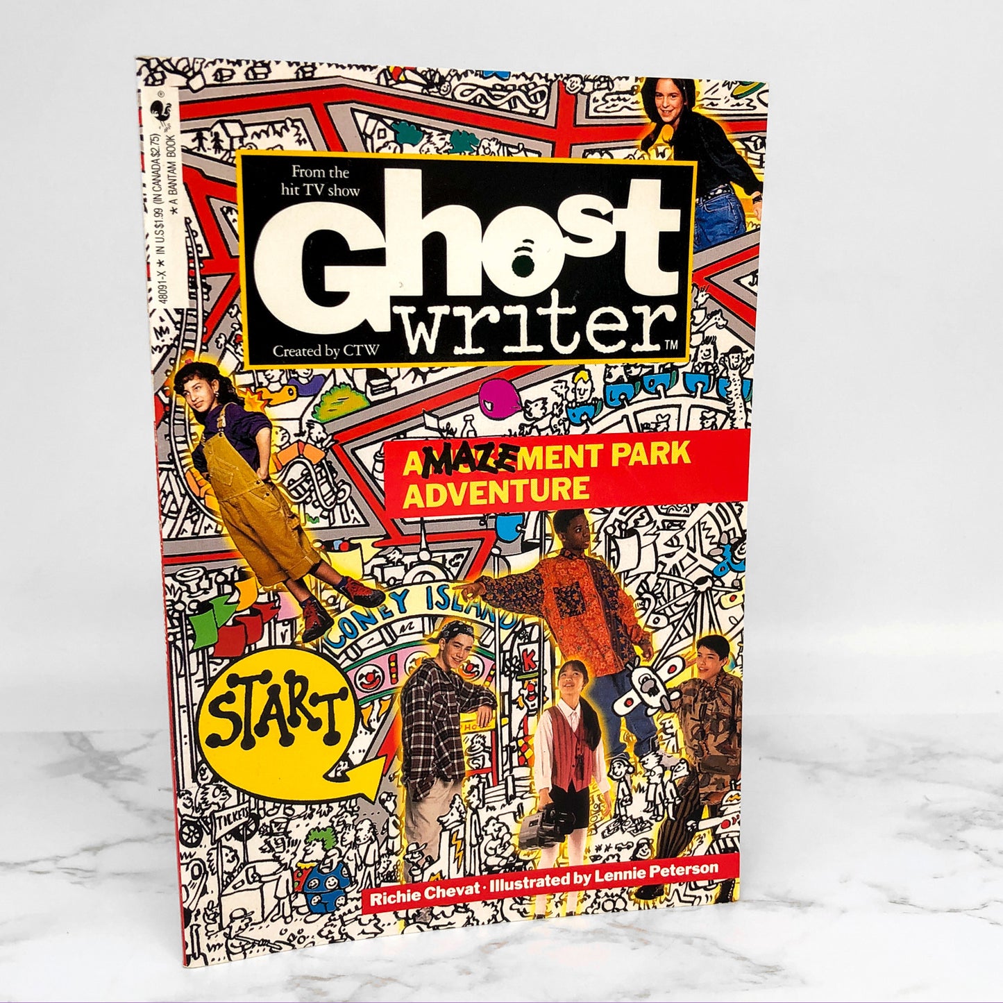 Ghostwriter: Amazement Park Adventure by Richie Chevat [TV TIE-IN ACTIVITY BOOK] 1994