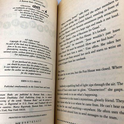 Ghostwriter: Amazement Park Adventure by Richie Chevat [TV TIE-IN ACTIVITY BOOK] 1994