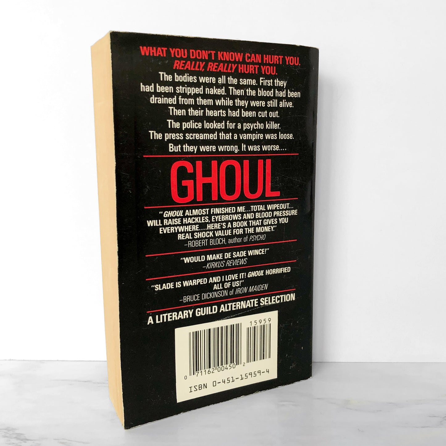 Ghoul by Michael Slade [FIRST SIGNET PRINTING] 1989