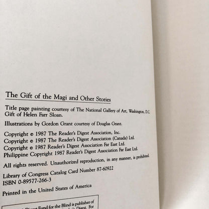 The Gift of the Magi & Other Stories by O. Henry [ILLUSTRATED HARDCOVER / 1987]