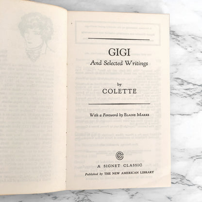 Gigi & Selected Writings by Colette [1963 PAPERBACK]