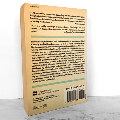 Allen Ginsberg: A Biography by Barry Miles [1990 TRADE PAPERBACK]