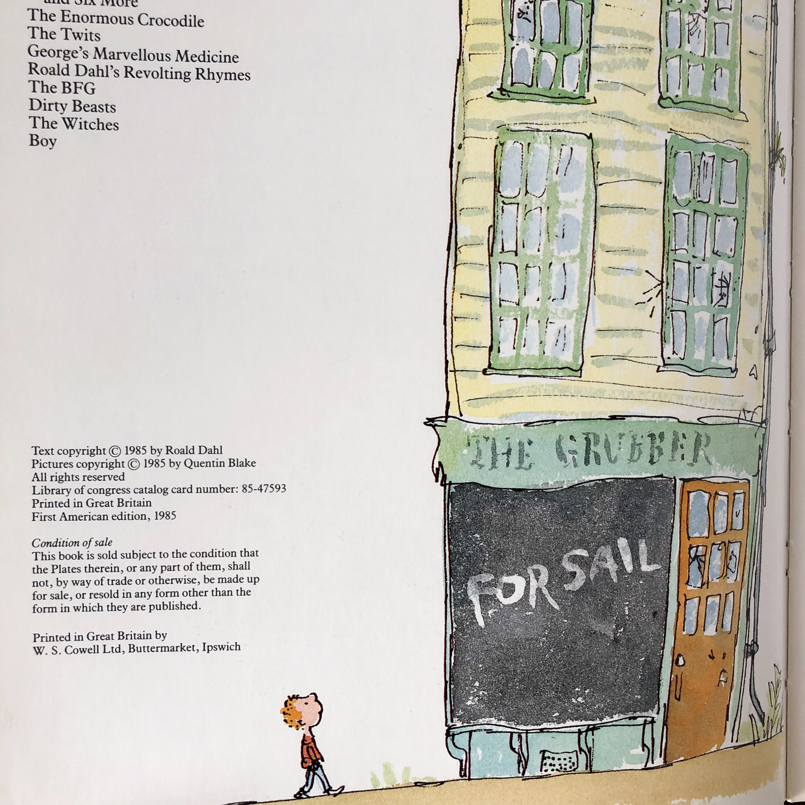 The Giraffe and the Pelly and Me by Roald Dahl [FIRST EDITION / 1985] - Bookshop Apocalypse